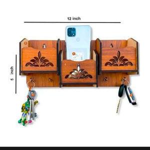 Wooden Mobile Stand Wooden Wall Holder😍 Best Decoration And Mobile Safety Product